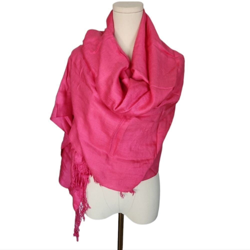 Vintage Le Chateau Hot Pink Scarf